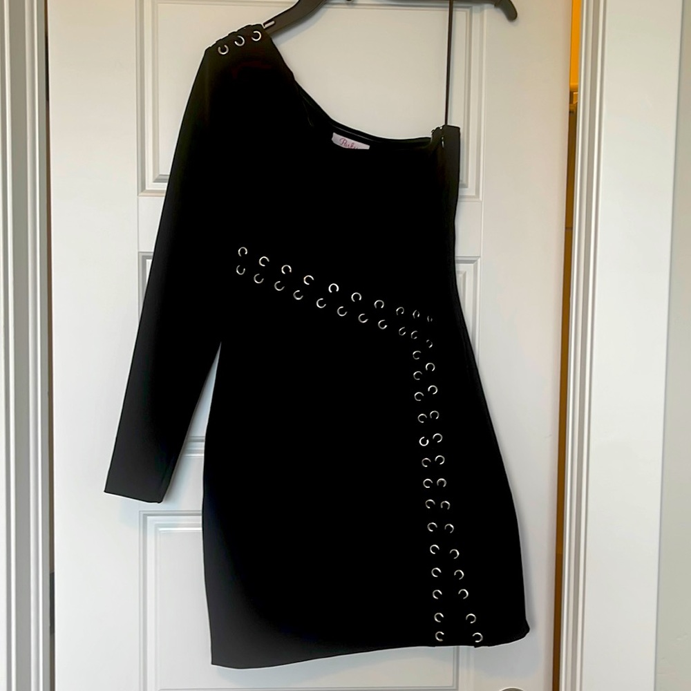 Parker One Shoulder Little Black Dress